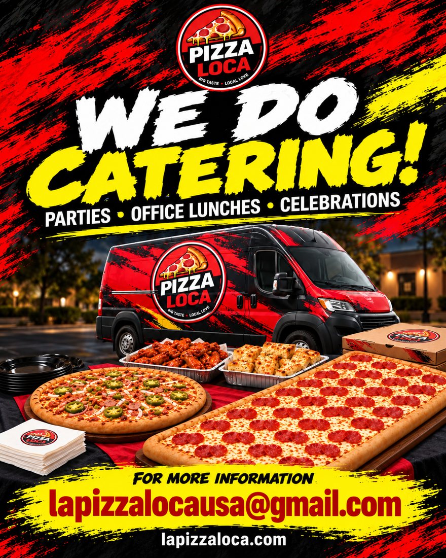 We do catering: parties, office lunches and celebrations
