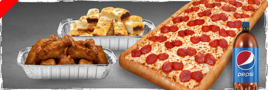 Gigante Combo Gigante pizza, wings, cheesy bread and 2lt soda